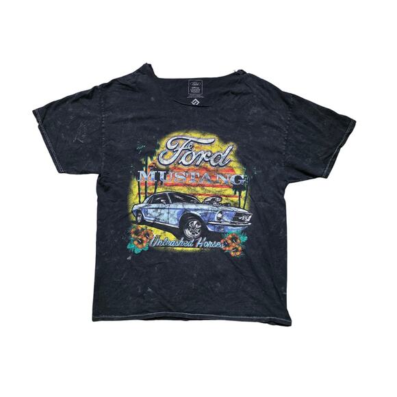 Ford Mustang Classic Car Tropical T-Shirt Men’s M/L Black Short Sleeve - Picture 1 of 5